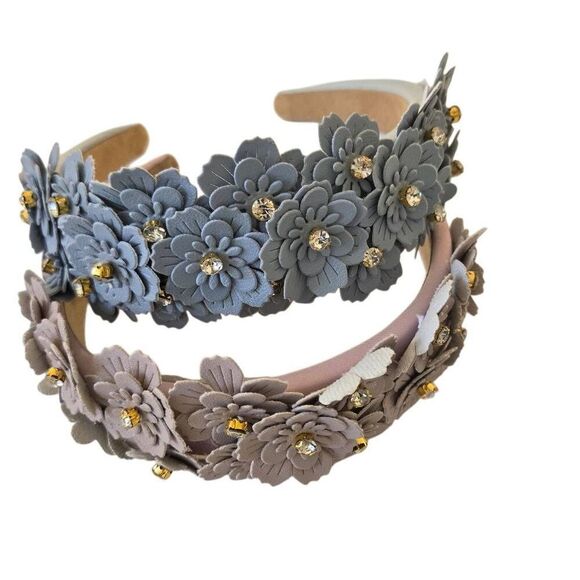 NWT Gretchen Scott Womens Floral Purple and Blue Headbands Size Adult main image 6